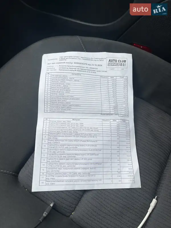 Універсал Skoda Octavia 2006 в Чернівцях документ 4 фото Універсал Skoda Octavia 2006 в Чернівцях документ