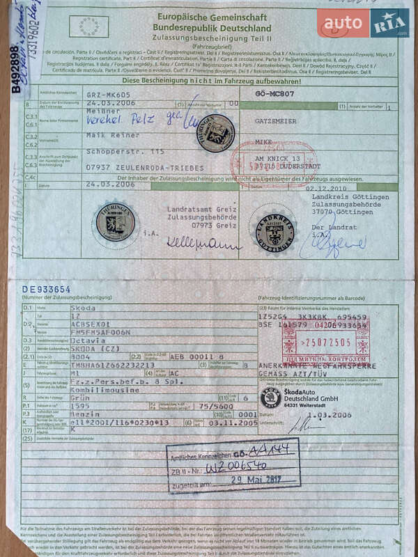 Универсал Skoda Octavia 2006 в Владимире