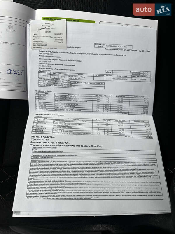 Лифтбек Skoda Octavia 2019 в Первомайске фото 24 Лифтбек Skoda Octavia 2019 в Первомайске