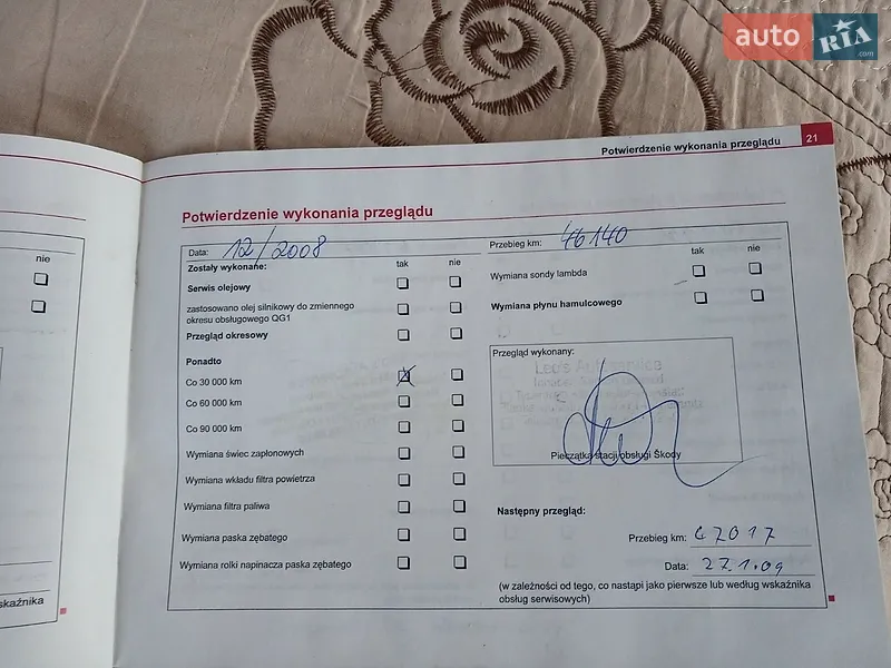 Универсал Skoda Octavia 2005 в Тернополе документ