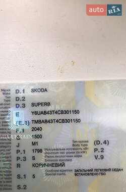 Лифтбек Skoda Superb 2012 в 