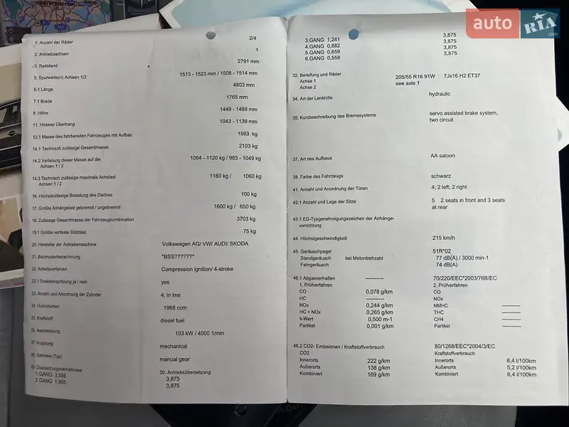 Лифтбек Skoda Superb 2007 в Бершади документ 4 фото Лифтбек Skoda Superb 2007 в Бершади документ