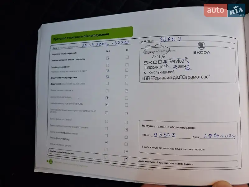 Лифтбек Skoda Superb 2019 в Хмельницком документ