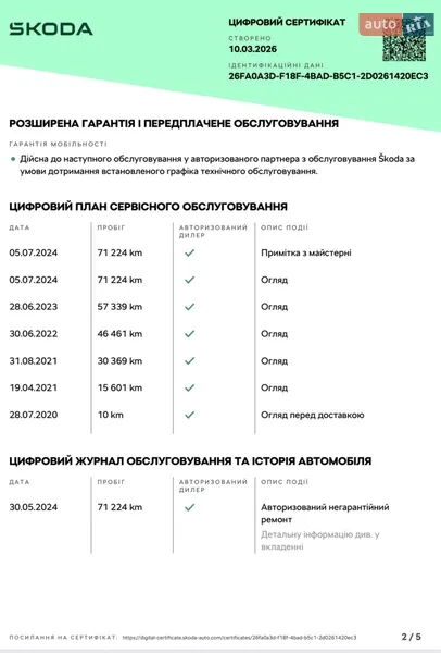 Универсал Skoda Superb 2020 в Хмельницком документ