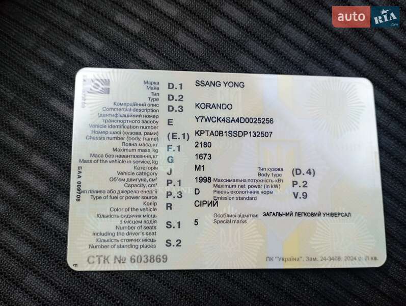 Внедорожник / Кроссовер SsangYong Korando 2013 в Новых Санжарах