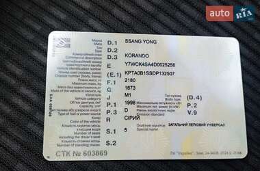 Внедорожник / Кроссовер SsangYong Korando 2013 в 