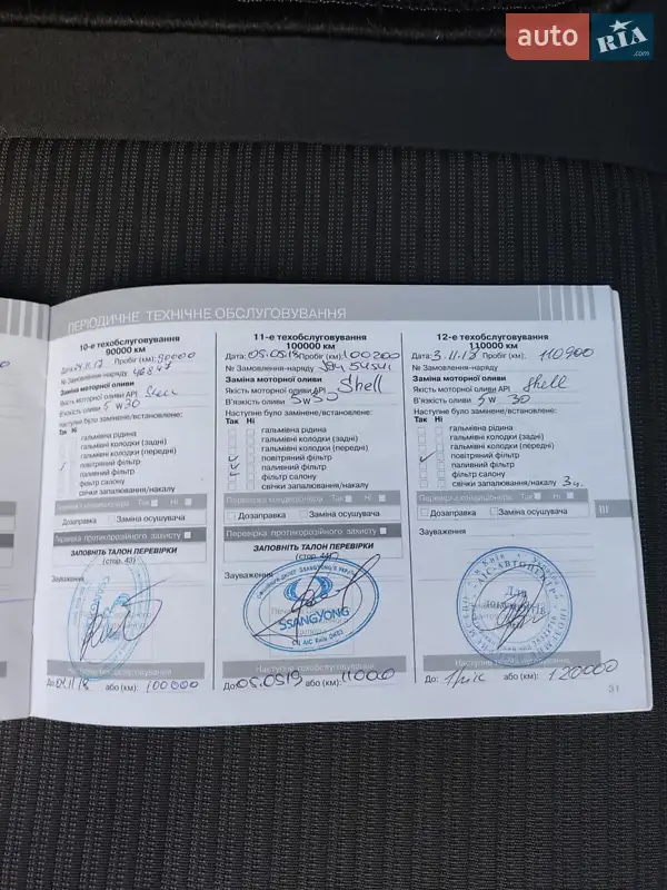 Внедорожник / Кроссовер SsangYong Korando 2012 в Киеве документ