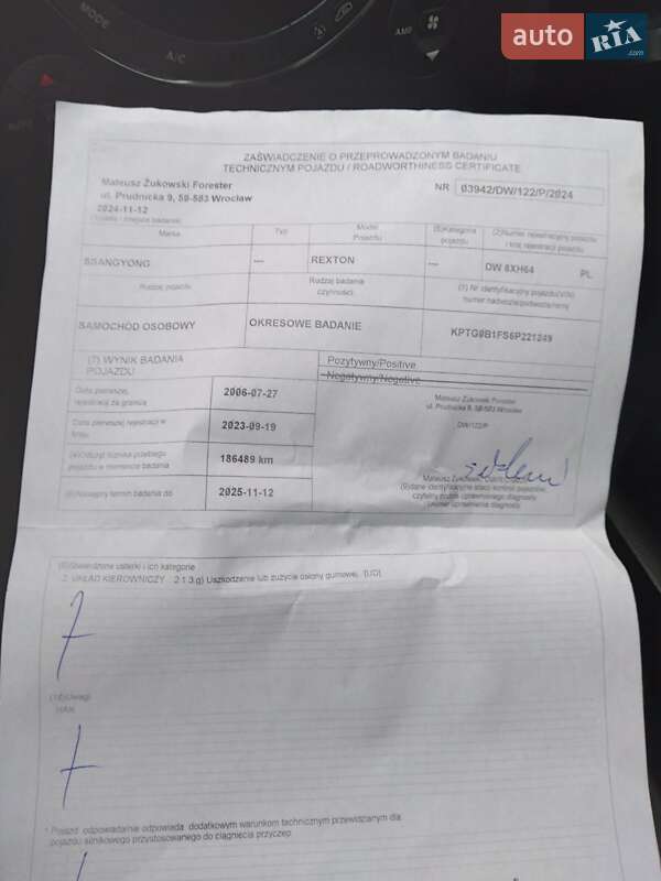 Внедорожник / Кроссовер SsangYong Rexton 2007 в Павлограде