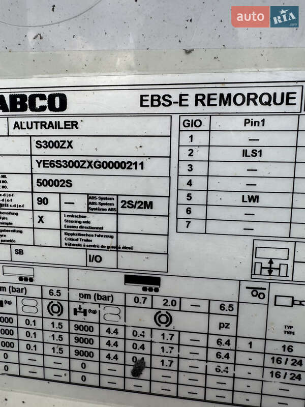 Зерновоз - полуприцеп STAS S300 2016 в Виннице