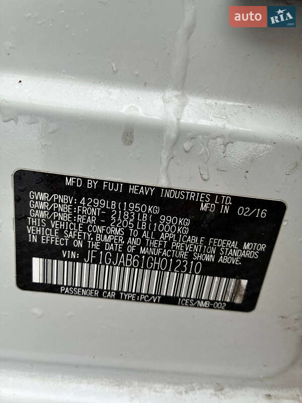 Седан Subaru Impreza 2016 в Броварах