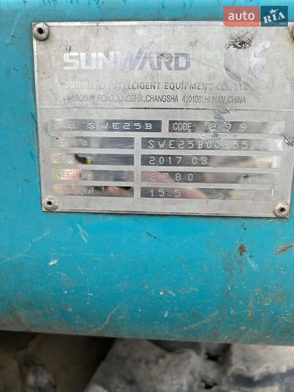 Миниэкскаватор SunWard SWE 2017 в Львове