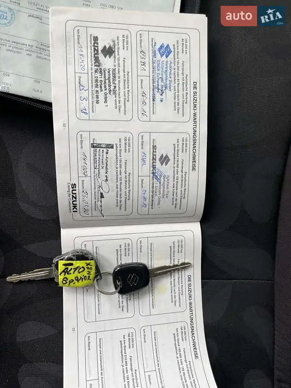 Седан Suzuki Alto 2009 в Стрию документ