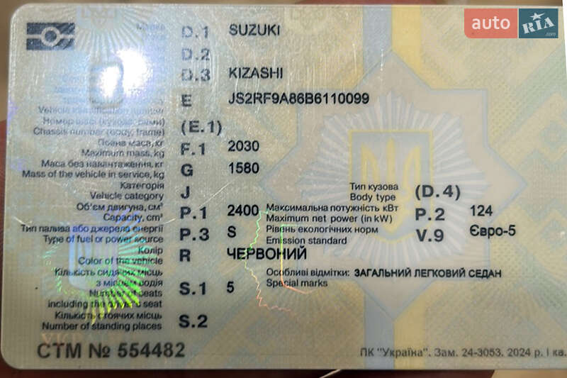 Седан Suzuki Kizashi 2010 в Рівному