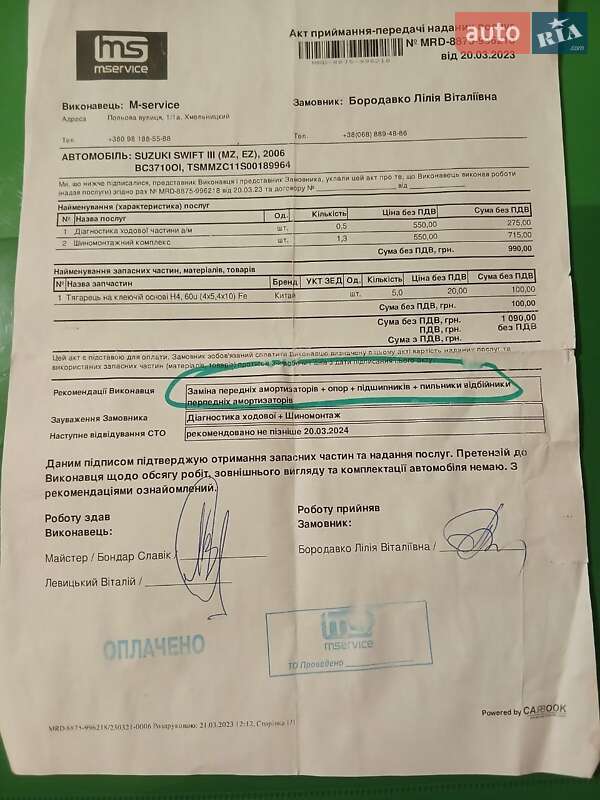 Хетчбек Suzuki Swift 2006 в Хмельницькому