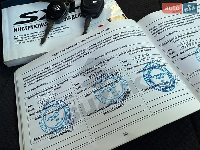Внедорожник / Кроссовер Suzuki SX4 2013 в Одессе документ