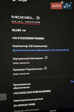 Седан Tesla Model 3 2019 в Львові