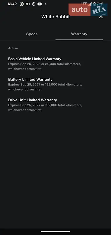 Седан Tesla Model 3 2019 в Киеве документ