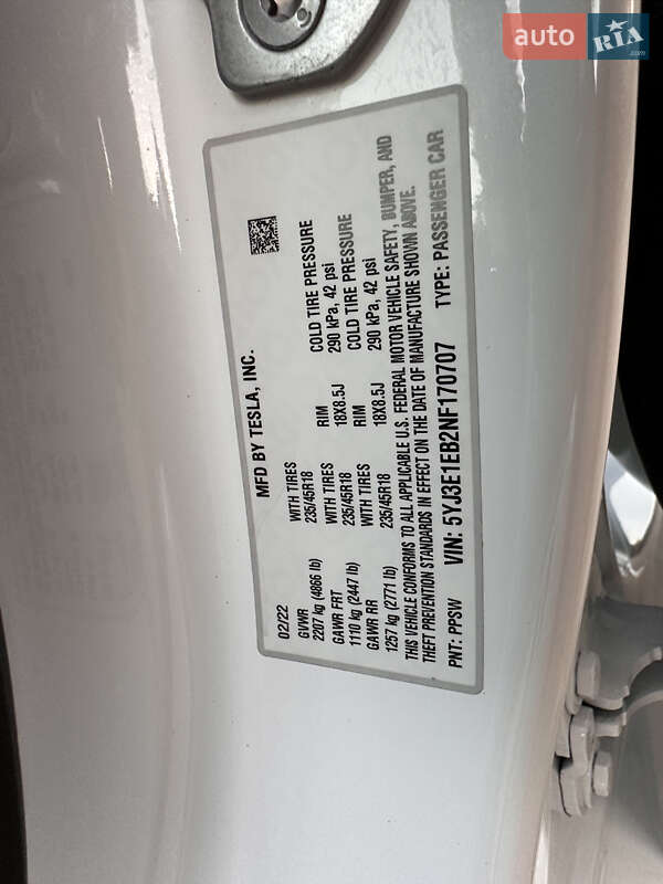 Седан Tesla Model 3 2022 в Ровно фото 76 Седан Tesla Model 3 2022 в Ровно