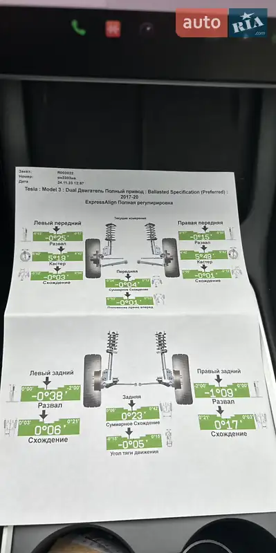 Седан Tesla Model 3 2019 в Одесі документ