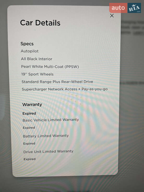 Седан Tesla Model 3 2019 в Чернигове