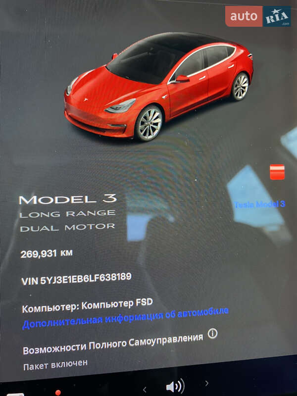 Седан Tesla Model 3 2019 в Ровно фото 23 Седан Tesla Model 3 2019 в Ровно