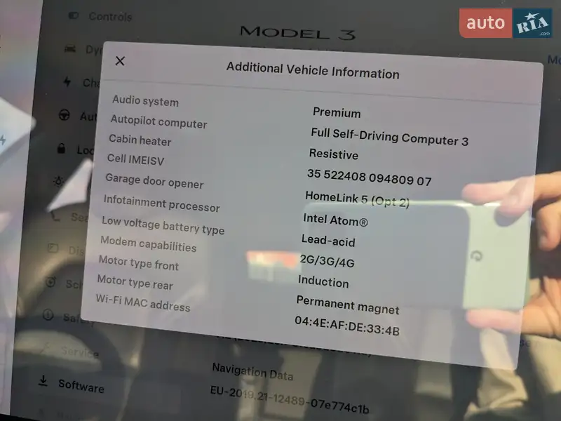 Седан Tesla Model 3 2019 в Полтаві документ