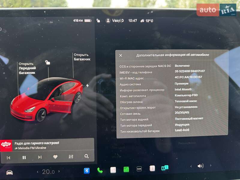 Седан Tesla Model 3 2021 в Пирятині