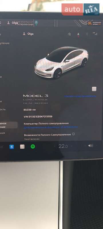 Седан Tesla Model 3 2019 в Киеве