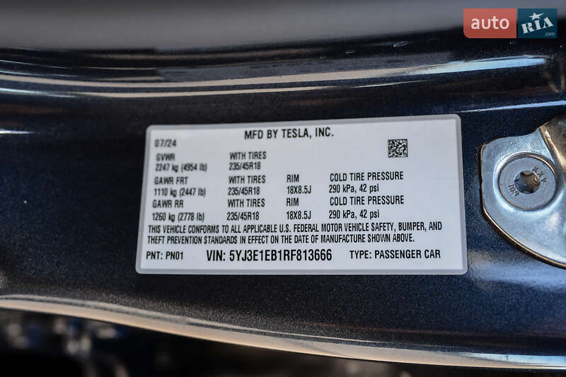 Седан Tesla Model 3 2024 в Ковелі фото 26 Седан Tesla Model 3 2024 в Ковелі