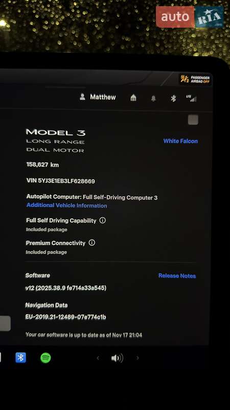 Седан Tesla Model 3 2020 в Києві