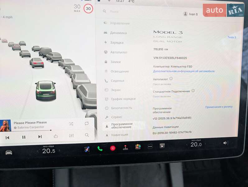 Седан Tesla Model 3 2020 в Львові