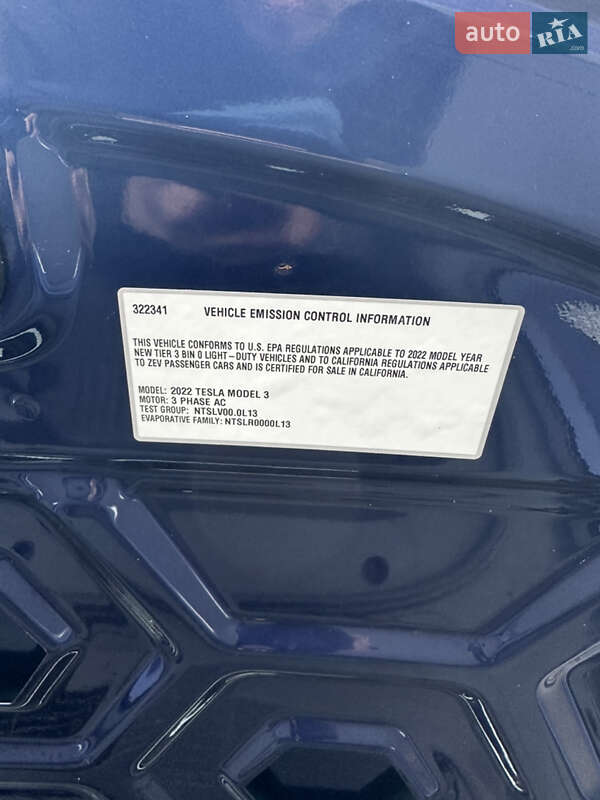 Седан Tesla Model 3 2022 в Днепре фото 21 Седан Tesla Model 3 2022 в Днепре