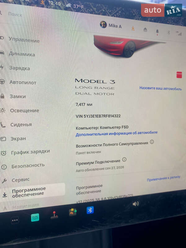 Седан Tesla Model 3 2024 в Чернигове фото 8 Седан Tesla Model 3 2024 в Чернигове