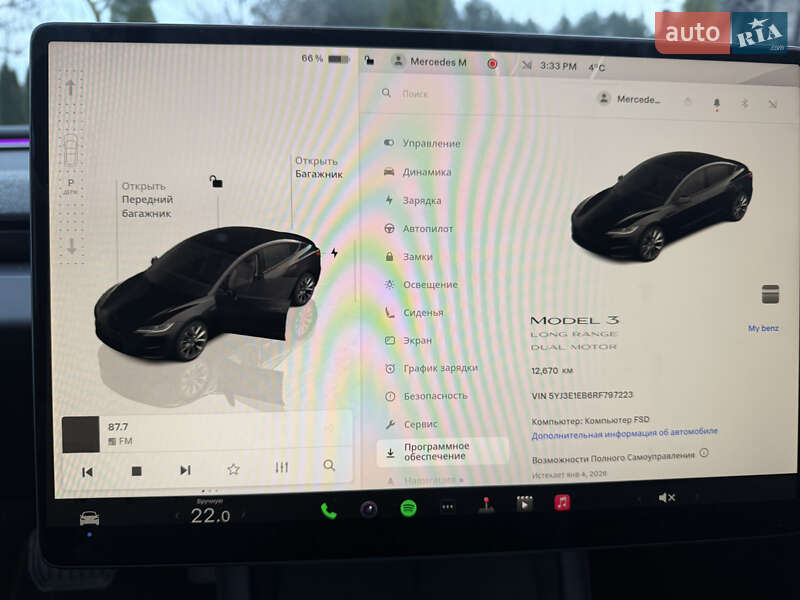 Седан Tesla Model 3 2024 в Киеве
