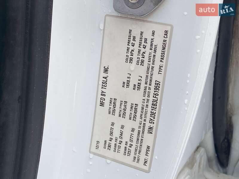 Седан Tesla Model 3 2019 в Києві фото 26 Седан Tesla Model 3 2019 в Києві