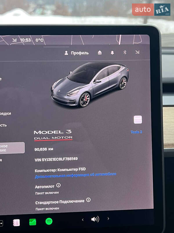 Седан Tesla Model 3 2020 в Ужгороді