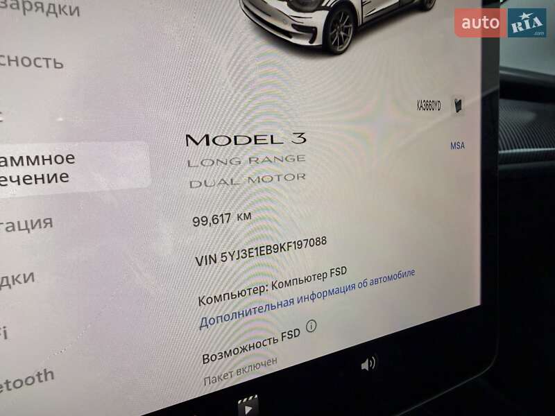 Седан Tesla Model 3 2019 в Киеве