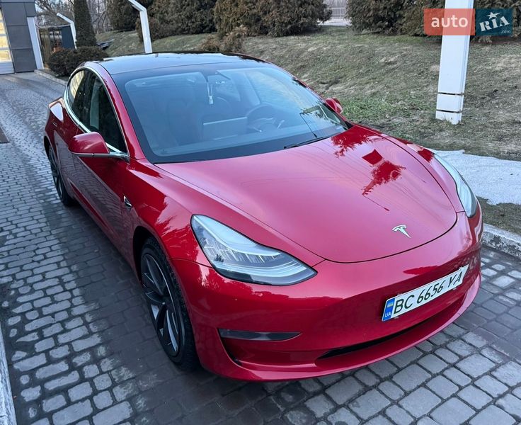 2020 Tesla Model 3, VIN 5YJ3E1EB9LF744328:plate — фото 1 (autoria)