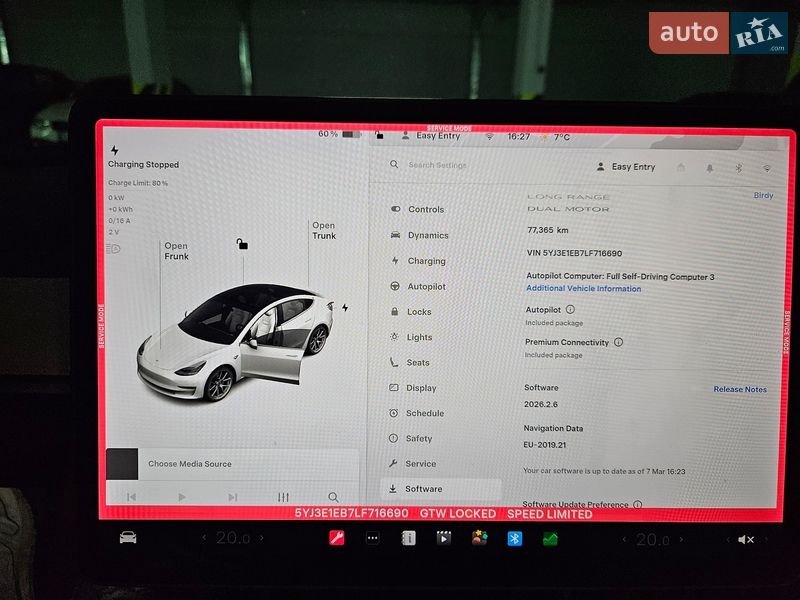 Седан Tesla Model 3 2020 в Киеве