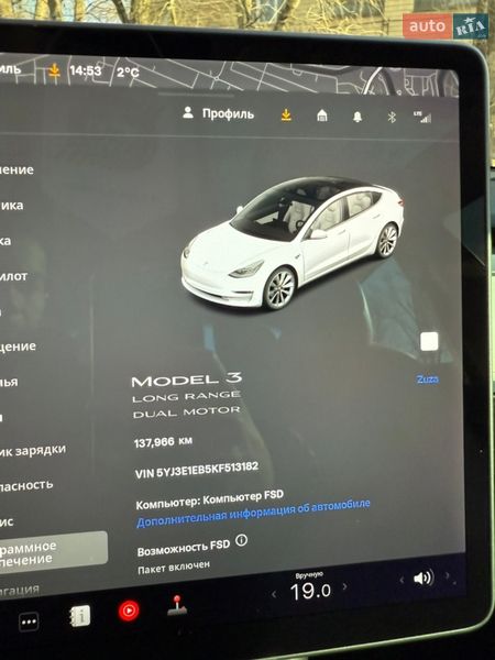 Седан Tesla Model 3 2019 в Кривому Розі