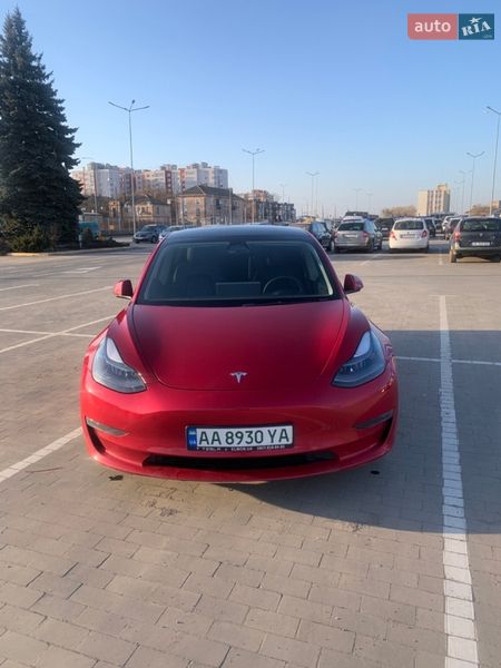 2022 Tesla Model 3, VIN 5YJ3E1EB8NF236709:plate — фото 1 (autoria)