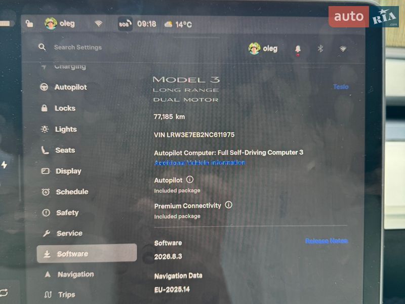Седан Tesla Model 3 2022 в Киеве