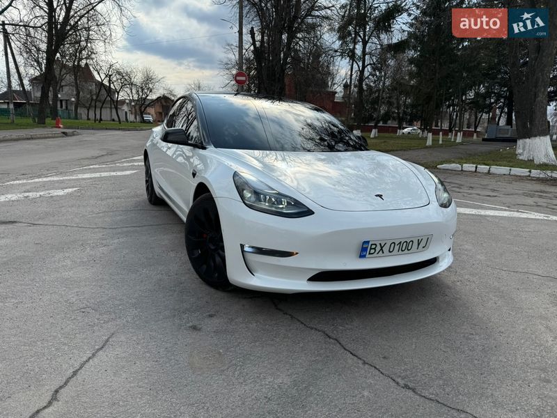 2022 Tesla Model 3, VIN 5YJ3E1EB1NF182881:plate — фото 1 (autoria)