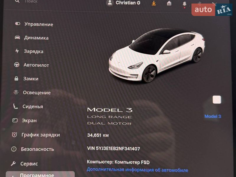 Седан Tesla Model 3 2022 в Львові