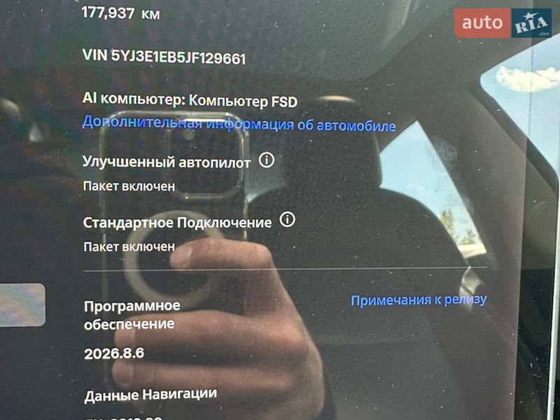 Седан Tesla Model 3 2018 в Ужгороді