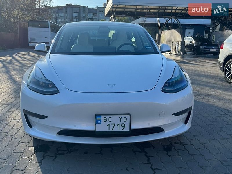 2021 Tesla Model 3, VIN 5YJ3E1EB5MF993033:plate — фото 1 (autoria)