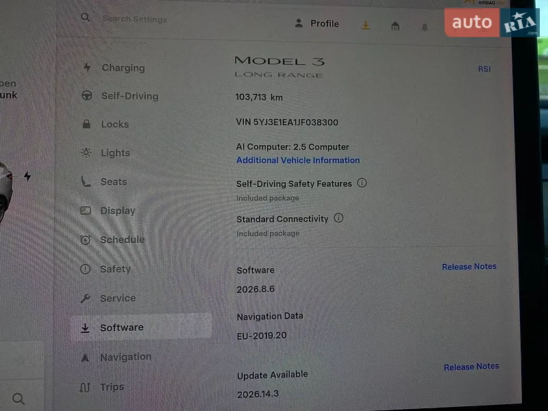 Седан Tesla Model 3 2018 в Києві документ