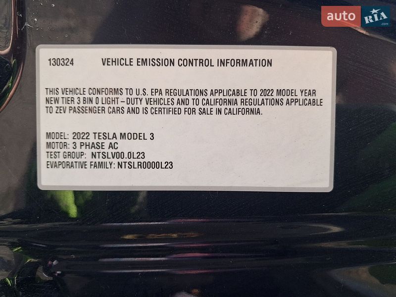 Седан Tesla Model 3 2021 в Ужгороді