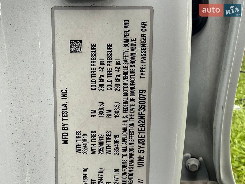 Седан Tesla Model 3 2022 в Львове фото 16 Седан Tesla Model 3 2022 в Львове
