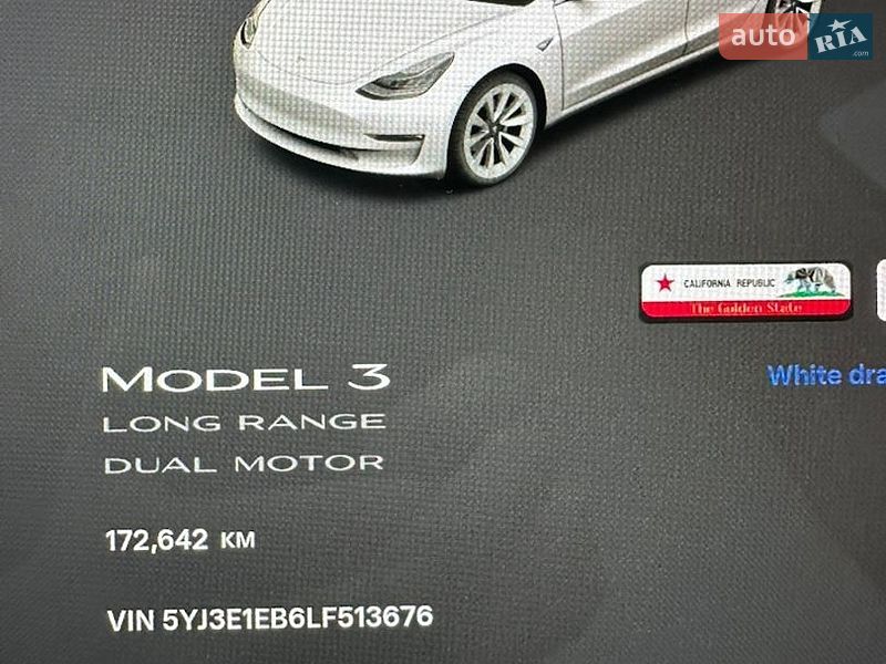 Седан Tesla Model 3 2019 в Ужгороде